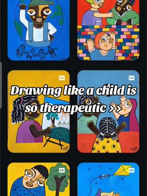 I like drawing like a child 🎨✍️🏽 #artforkids #painting #colorfullart #fypシ゚ 