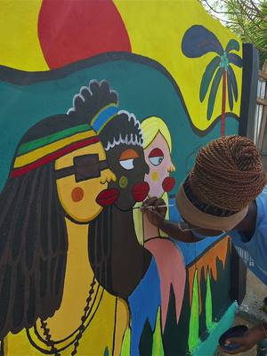 @Hiba Samah #painting #titokafrique🇧🇯🇹🇬🇳🇬🇨🇮🇸🇳🇨🇲🇬🇦🇨🇩🇨🇬🇳🇪🇬🇳🇬🇼🇧🇫 #graffiti #artist #muralpainting 