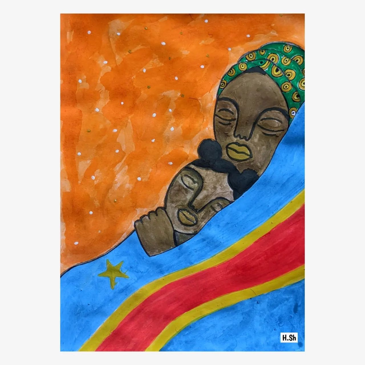 Happy Independence Day to all Congolese People 🇨🇩❤️‍🩹🌟
#congo #freecongo #art 
#hibasamah
