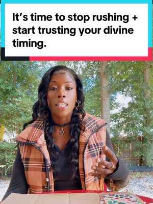 It’s time to stop rushing and start trusting your divine timing. Today these crystals came through  with a soft reminder