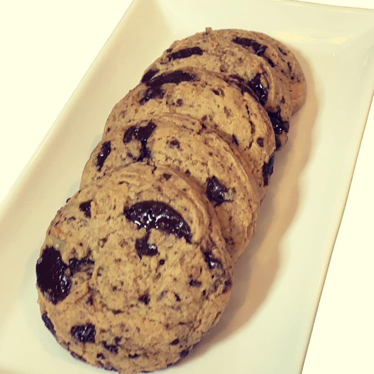 Vegan Chocolate Chunk Cookies #cookies #cleverchefbakery #chefnaycox