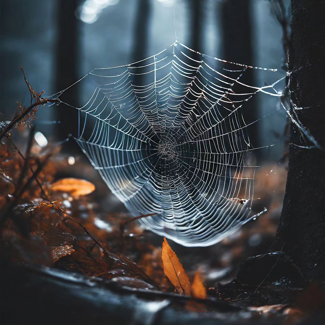 🌲🕸️🌲🕸️
when nature meets the most intricate planning.

Spider webs aren't just traps; they're time capsules. By studying