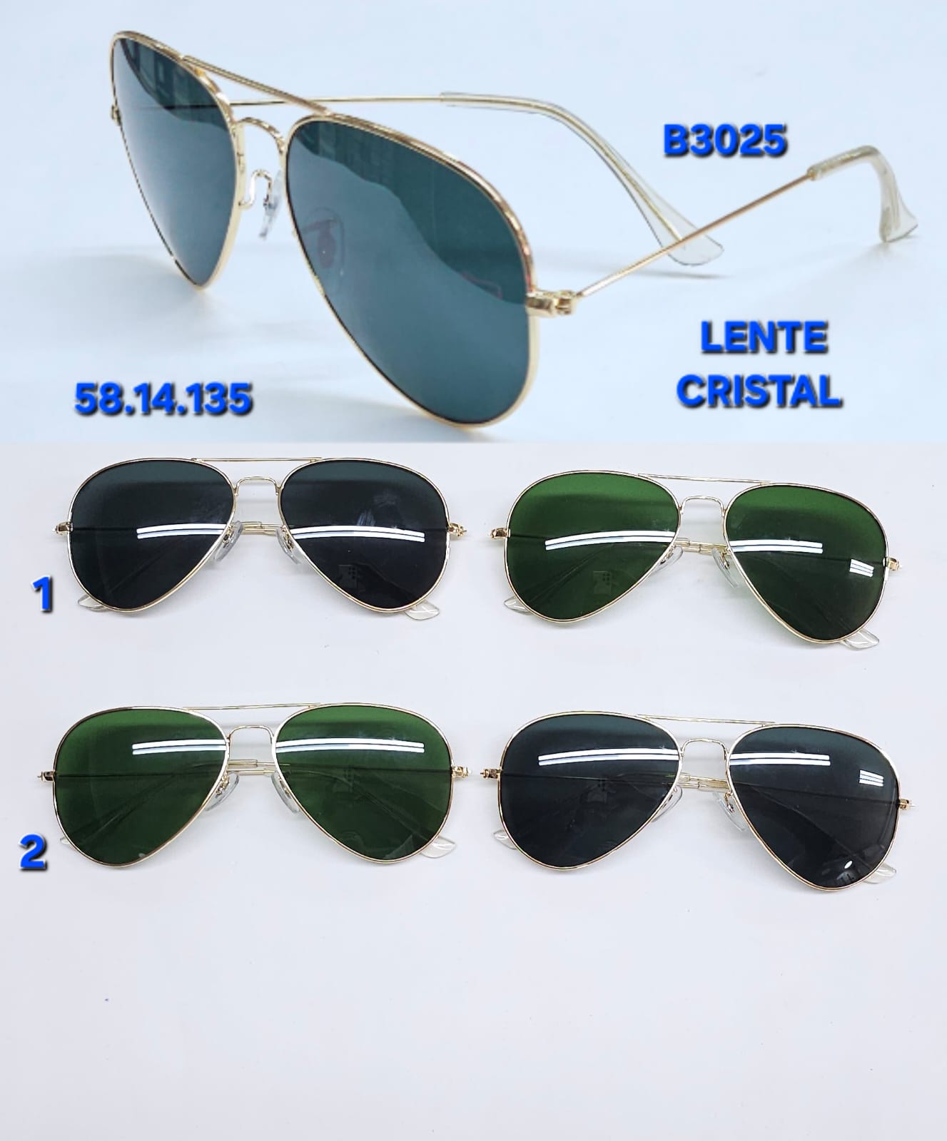 N4 - Óculos de SOL - MASC. R$35,00 /  CRISTAL R$45,00 thumbnail