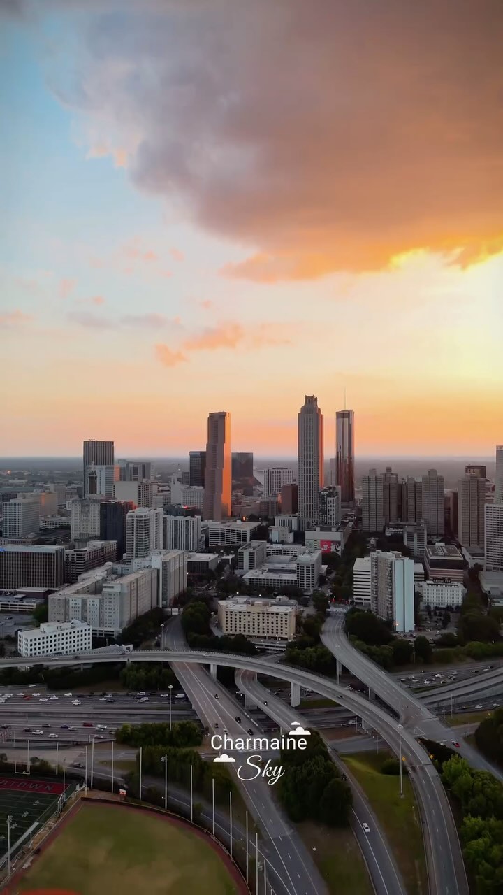 Chasing Atlanta’s sunset last night, and the sun & lights did not disappoint 🌆🙌🏽

Shot on: 
@djiglobal Mini 4 Pro 

More