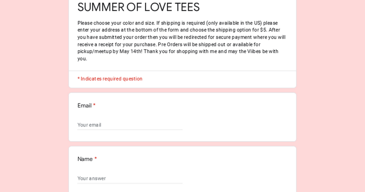 SUMMER OF LOVE TEES thumbnail