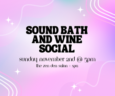 Sound Bath + Wine Social Tickets - Nov. 2nd thumbnail