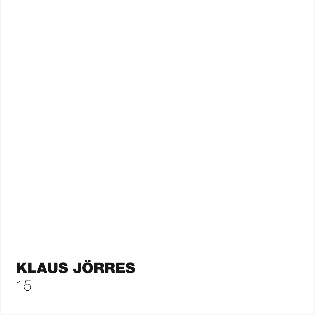 KLAUS JÖRRES 15 - online catalog  thumbnail