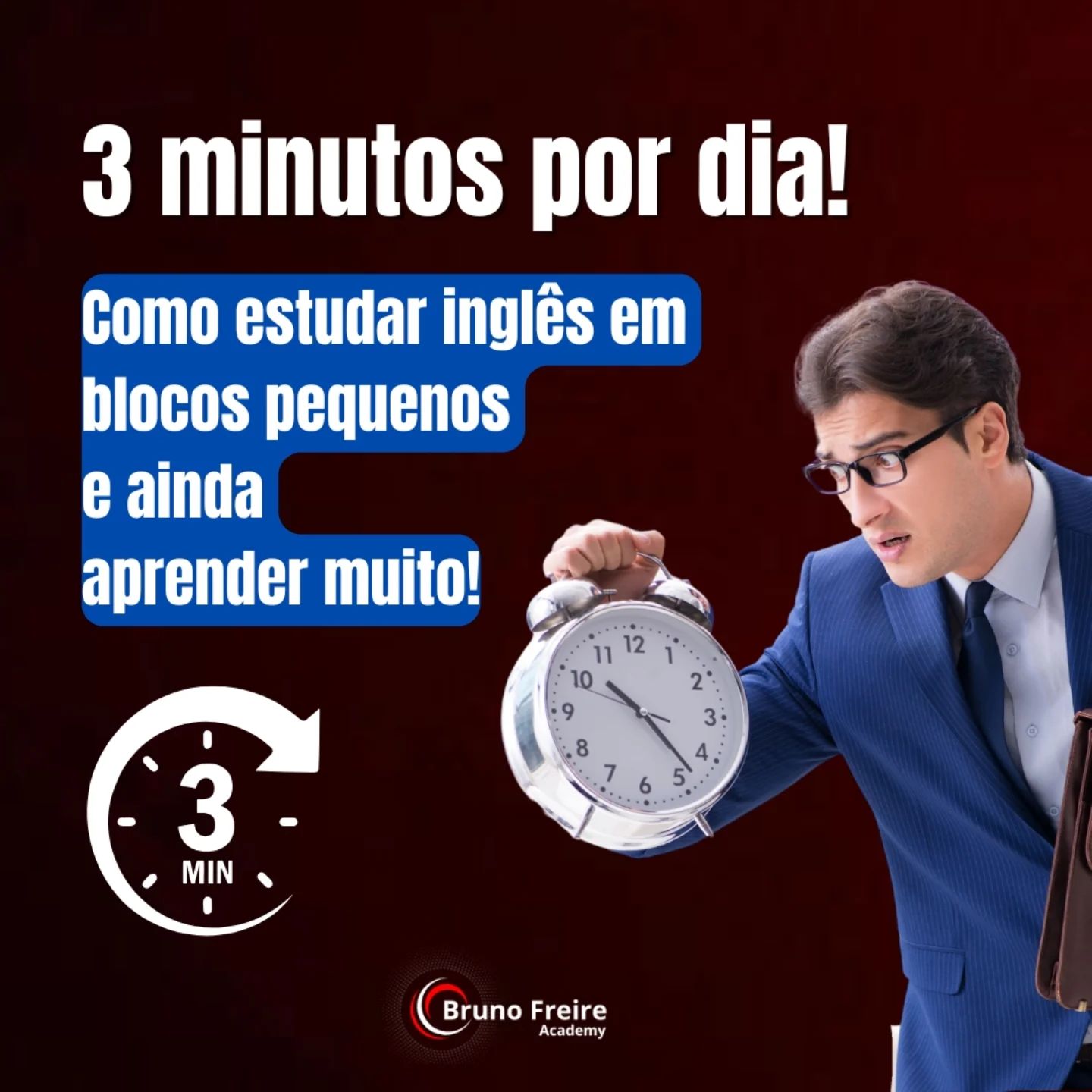 📚 Aprender inglês é difícil? E se eu te dissesse que você só precisa de 3 minutos por dia? 👀

Muitos acreditam que apren