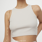 Ribbed crop vest thumbnail