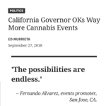 Leafly - CA Governor OK's Cannabis Events thumbnail